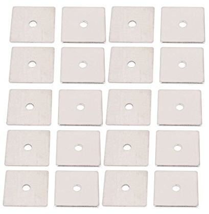 sourcing map 20 piezas Arandela cuadrada M3 x 20mm cuadrado