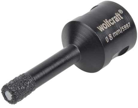 wolfcraft Sega a tazza diamantata Ceramic per smerigliatrice angolare I 5997000 I Per l'installazione di sanitari e passacavi su piastrelle e piastrelle smaltate