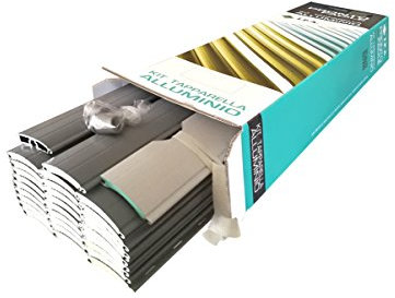 KIT TAPPARELLA IN ALLUMINIO (L 173 X H 160 CM, ALU104 GRIGIO SIMIL RAL 7040)