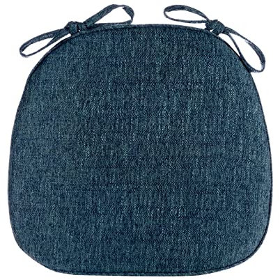 Yadlan Cuscini per Sedie da Cucina Sfoderabili, Cuscini Sedie Cucina 40x40, Spessore Cuscini da Giardino Economici, con Cinghie di Ritenzione per Interni ed Esterni