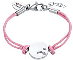 Prinzessin Lillifee Armband Edelstahl Mädchen Kinder Armschmuck, mit Zirkonia synth, 12+2 cm, Silber, Herz, Kommt in Schmuck Geschenk Box, 2034000