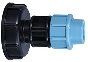 Leliafleury IBC Water Tank Pipe Joints Garden Water Connectors With S60x6 Adapter For Tank Straight Outlet 20MM Watering Irrigation adapter Tool