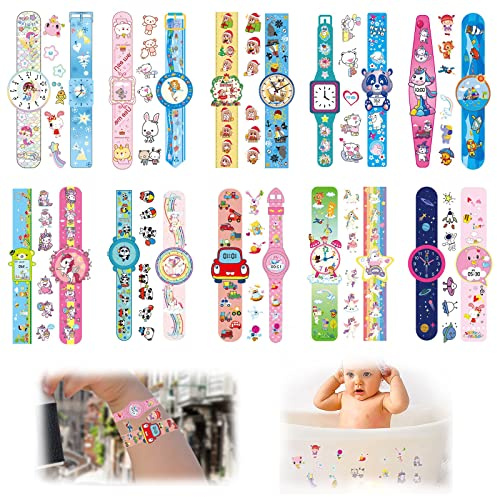 10 Blätter Fotoecken Stickerbuch, Cartoon Aufkleber, Aufkleber Kindergarten, für DIY Sammelalbum, Dekorieren Sie Laptops, Gepäck Aufkleber (Verschiedene Farbe)