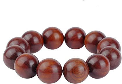 anzhongli Bead Bracelet for Men Prayer Bead Bracelet Wood Beaded Bracelet (20mm 12 beads Rosewood)