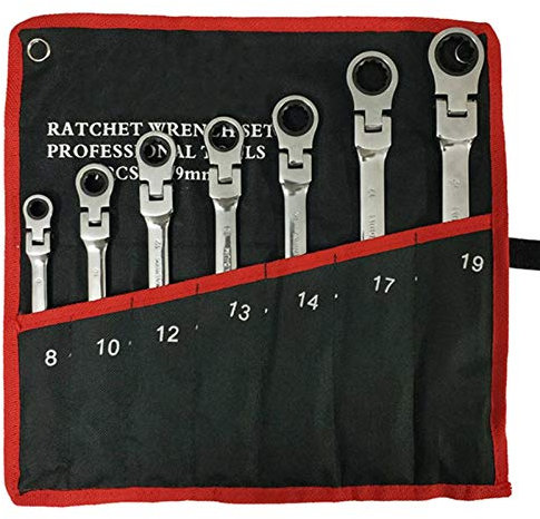 Juego de llaves de carraca, Juego de llaves combinadas Llave de carraca. Juego de llaves multifunción. Herramientas de reparación de automóviles. Juego de llaves. Llave Maestra De La Máquina Herrami