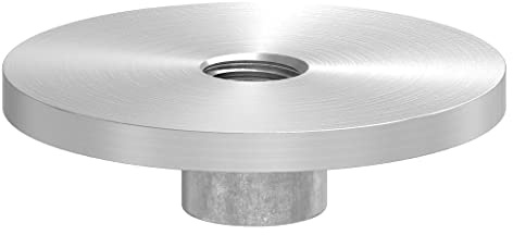 STEINBACHER© | Edelstahl Platte, Ø48,3mm, Innengewinde M10, zum schweißen, V2A