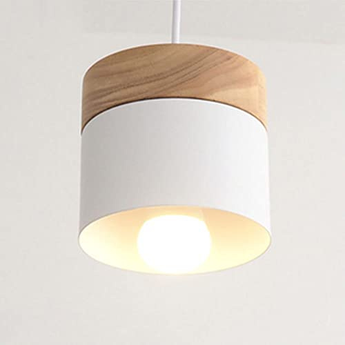 Mengjay Moderne Pendelleuchte E27 Industrial Vintage Pendelleuchte Deckenleuchte Hängeleuchte Kronleuchter,Metall Lampenschirm und Ideal für Esszimmer, Wohnzimmer, Restaurant (Weiß)
