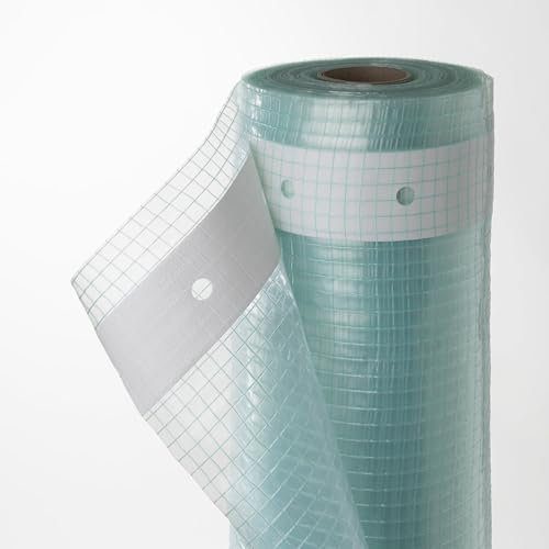 EraGreen Gitterfolie 1,5m x 5m - 280g/m² reißfeste Gewächshaus Folie mit Nagelrand, hoch UV-Stabil Gartenfolie für Tomatenhaus und Frühbeet, Gewebefolie