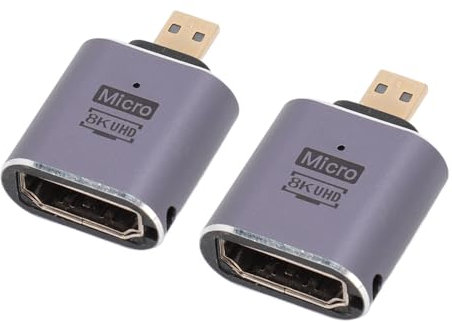 VBESTLIFE Adaptador Mini DisplayPort a HDMI 8K, Convertidor Mini DP 1.4 a HDMI 2.1 Universal para ThinkPad X1, Latitude E7240, 14 17 18