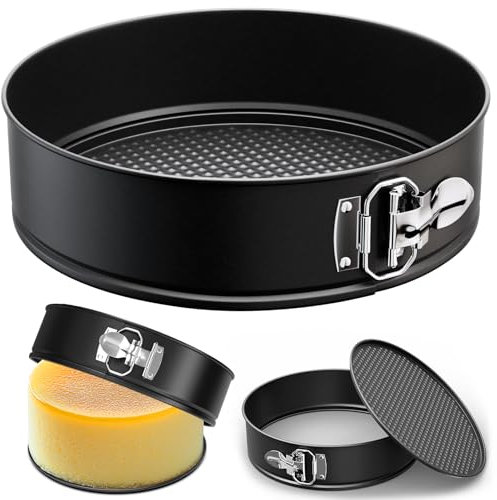ZeroPone 10 Inch Springform Pan with Removable Bottom, Non-stick Round Spring Form Cake Mold Cheesecake Pan For Baking