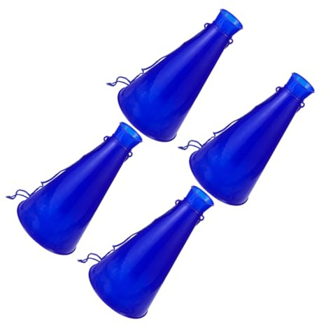 BESPORTBLE 4 Stück-Pack Tragbare Plastik Megaphone Megafon Kunststoff Lärmerzeuger Sport Fans Fußball Party Zubehör
