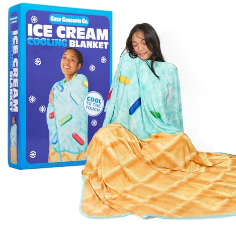 WHAT DO YOU MEME? Cozy Concepts Co. Ice Cream Cooling Blanket by Relatable