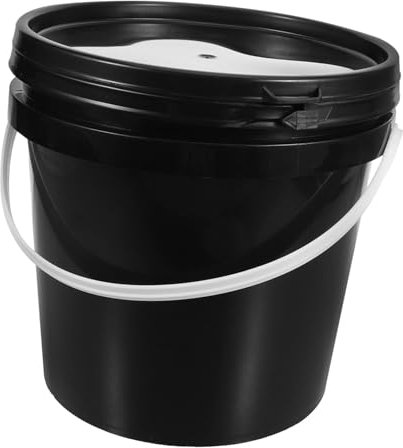 SEWOART Secchio Rotondo Con Coperchio in Plastica Contenitore Di Vernice Con Maniglia Secchio Di Stoccaggio Della Vernice Riutilizzabile Per Pittori E Hobby
