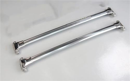 Barres Toit Voiture Transversales Porte-Bagages Coffres Rail Supérieur Acier Inoxydable pour Ford pour Explorer 2020-2024 Galerie de Toit de Voiture avec Serrure antivol(Style 1)