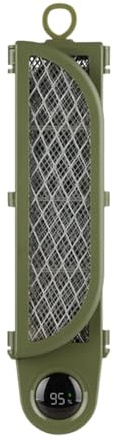 ZWTPGKRD Raqueta eléctrica plegable para matamoscas portátil, recargable para matamoscas eléctricos en interiores y exteriores