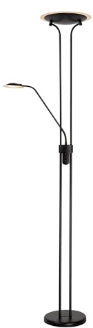 LUCIDE CHAMPION-LED - Lampadaire/lampe de lecture - Ø 30 cm - LED Dim. - 3000K - Noir