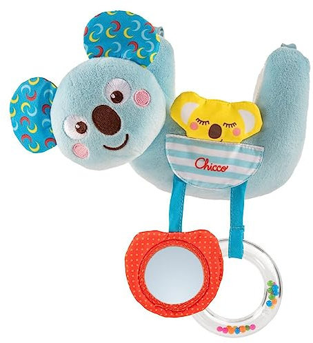 Chicco Spielzeug für unterwegs Koala, Kinderwagen-Spiel, mit lustigen Spielaktivitäten, Mehrfarbig, 6-36 Monate