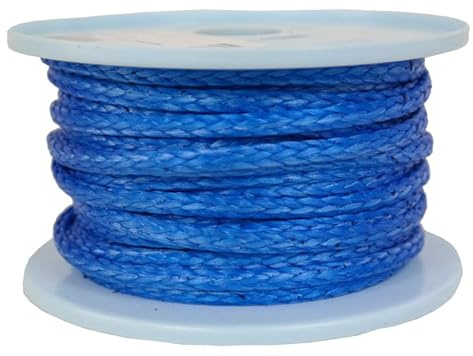 Dyneema Corde tressée en Dyneema Bleu Diamètre 5 mm 20 m