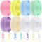 DOITEM 22,4 mm Reißverschlüsse Nylon Endlos Reißverschluss Set mit Schieber und Reißverschluss zum Nähen und Basteln - 7 Farben