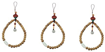 Gatuida 3pcs Eaglewood Beads Phone Lanyard Delicate Hanging Strap for Cellphone Pendant for Phone Necklace Lanyard Use