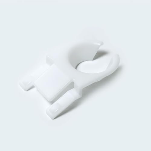 TAP - Porta bicchiere, 10 clip di supporto per bicchiere, supporto calice da piatto, gancio per bicchiere festa, gancio per piatti, supporto bianco da piatto.