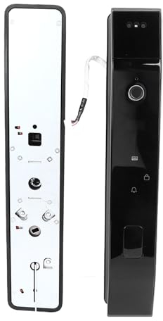 Cerradura de Puerta Electrónica Reconocimiento Facial 3D Contraseña de Huella Digital Cerradura de Entrada sin Llave para Casa Hotel Apartamento,Cerraduras y accesorios