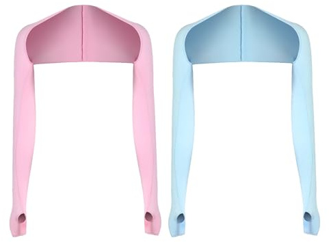 Saituo Home Manschette Eisseide Uv Schutz Kühlende Armstulpen Arm Sleeve,Bequem und Atmungsaktiv,mit Fingerlöchern,Kurze Sonnenschutzoberteile,Unisex,Geeignet zum Bergsteigen,Angeln usw