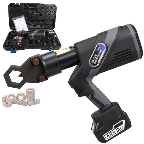 forplubossmmp Divisor De Tuercas Hidráulico Eléctrico - Cascanueces De Batería para Tuercas De M18-M30 - Herramientas De Extracción De Separadores De Cortadores De Tuercas con Bloqueo De Batería/Led