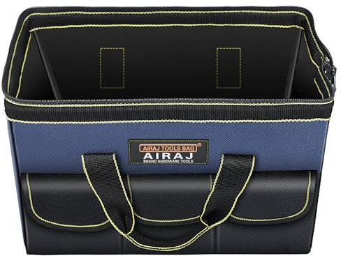 AIRAJ 16Werkzeugtasche mit Weichem Boden, 600D Multi-Pocket, 1 Innentasche und 5 Außentaschen, Heavy Duty für Elektriker Reparaturwerkstatt