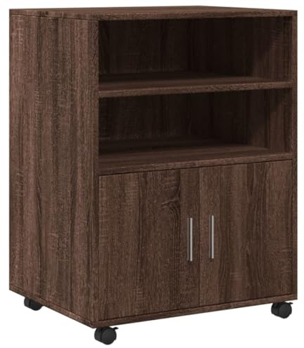 vidaXL Rollschrank Braun Eichen-Optik 60x48x81 cm Holzwerkstoff