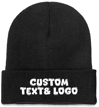 Warme Strickmützen mit eigenem Text, Name, Logo, Bild, Unisex