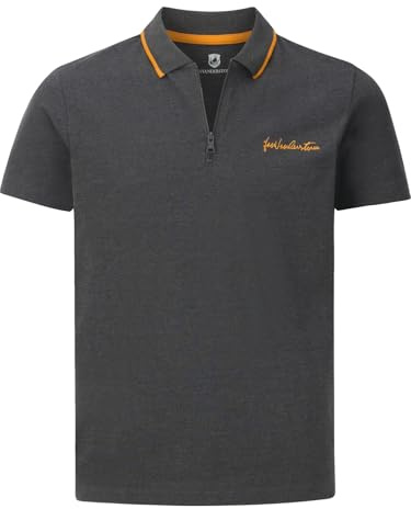 Jan Vanderstorm Herren Poloshirt Johar Dunkelgrau, 52/54