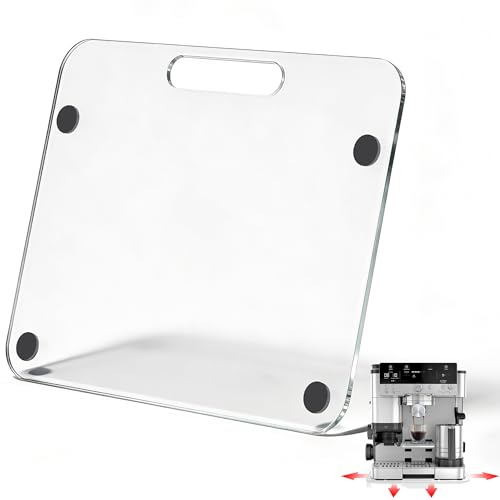 Appliance Slider Compatible with Ninja Espresso Machine, Transparent Acrylic Sliding Tray for Ninja ES601 ES701