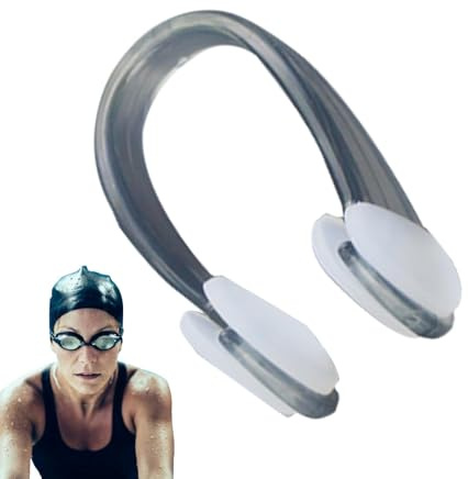 Zasdvn Mollette per naso da nuoto, in silicone impermeabile, per piscina, per donne, uomini, ragazzi, bambini, adulti