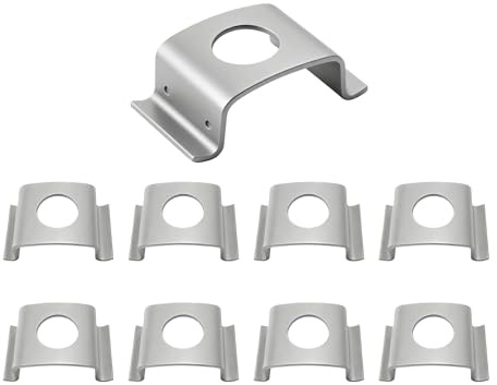 9 Stück Auto Befestigungsclips aus Metall - KFZ Bremsschlauch Halteclip, U-Förmige Halteklammer, Bremsleitung Fixierung Klammern, Bremsleitung Schellen, Kompatibel mit BMW Volkswagen Audi Skoda Serie