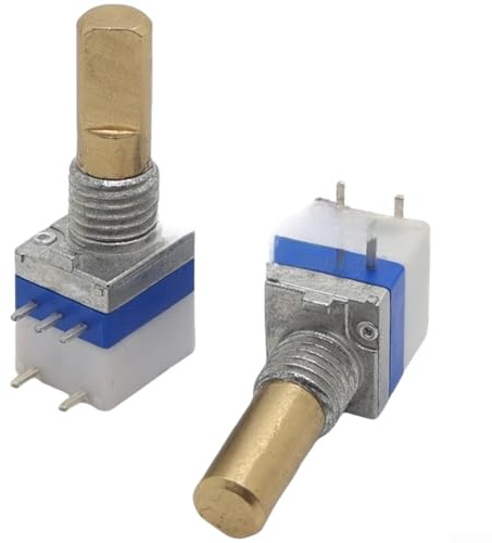Besshepplo Interphone Potentiometer-Schalter A103 A10K Lautstärkeregler mit Kupferschaft 4 75 mm Durchmesser 15 mm Länge 5-poliges Design kompatibel mit LT6100 LT6600 LT7700 LT6000 SMP318 SMP(A)
