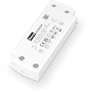 illuburg Transformador LED 24V 30W Extraplano Sin Parpadeo para G4 GU5,3 Tira LED Alimentador Fuente de Alimentación Driver