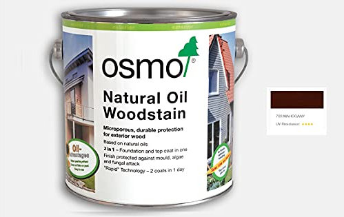 Osmo Natural Oil Woodstain - Mahogany - 750ml