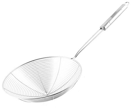 sourcing map Restaurant Cuisine en INOX passoire écumoire louche 19,5cm diamètre