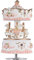 Carousel Music Boxes for Girls, 3-Horse Rotating Windup Color Change LED Lights Melody Castle in The Sky Musical Gift for Daughter Birthday Christmas Festival Music Box Artware (Luxury Pink)