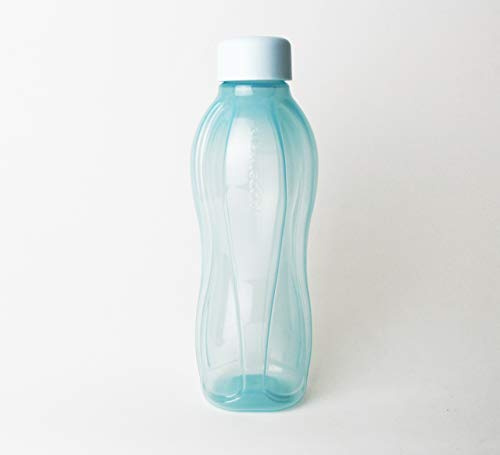 Tupperware to Go Eco 500ml EcoEasy Öko 0,5 Liter Flasche auslaufsicher Drehverschluss für Kohlensäure Getränke unterwegs Sport Schule Kindergarten geeignet lieferbar türkis hell