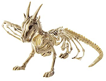 Liummrcy 1 stück Halloween Tier schrecklich Skelett, Halloween Dekorationen Plastik lebensecht gruselige Drache Skelett gruselige tierknochen Halloween Spooky schädel Tier Skeleton Rahmen Ornament