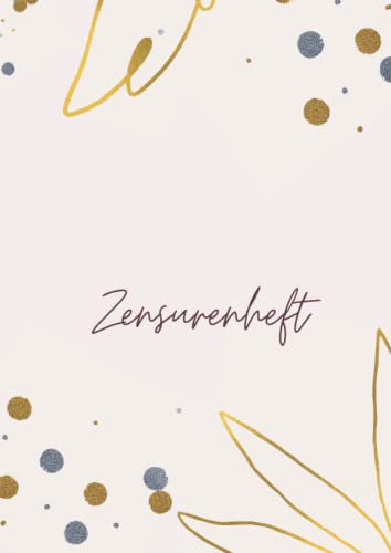 Zensurenheft: zensurenbuch und Schul Notizbuch für Notizen und Listen | Lehrer Schulnotenheft im DIN A4 Format | Notenbuch für Lehrer zur Aufzeichnung der Noten