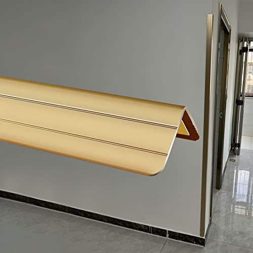 Winkelprofil Eckenschutz Eckschild - Schützen Sie Ecken Von Wänden, Die Tapeten Haben, Kantenschutz Für Türrahmen Fensterbank Champagner Gold Farbe Möbel Stoßstangen ( Size : 38mm W 100cm/39.3 L )