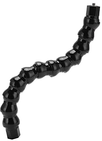 Flexible Monopod Gooseneck Jaws Mount 1/4in Screw Holes to 1/4in Screw, Flexible Monopod Gooseneck Mount for Universal Sports Camera, 12 Sections