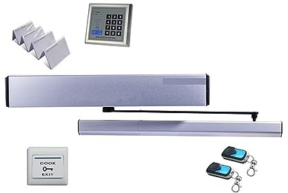 Cierrapuertas de alto rendimiento de bloqueo, 100 kg de peso hacia adentro abridor de puerta abatible automático/abridor de puerta abatible teclado de cierre, cerradura de puerta, Sensor infrarrojo Fá