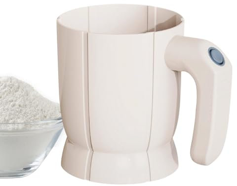 CENRF Elektrische Siebmaschine, Mehlsieb zum Backen, elektrisches Mehlsieb, Backwerkzeug und Küchenutensilien, Siebe für Brotmehl, Puderzucker, Mehl