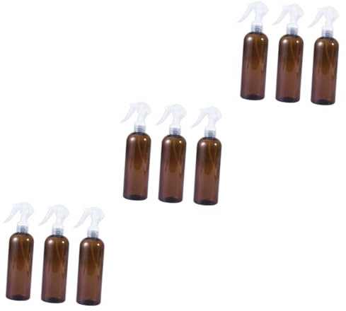 FRCOLOR 9 piezas botella de spray botella atomizador de agua rociador de agua todas las botellas de spray de limpieza vacías botella de peinado contenedor de agua agua las flores botella que forma