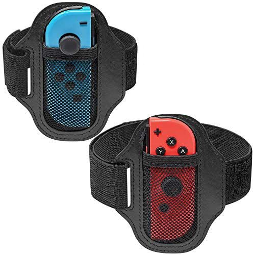 Leg Strap for Nintendo Switch Sports Play Soccer/for Switch OLED Model Ring Fit Adventure Bundle Leg Fixing Band,Adjustable Adults Elastic Sports Strap for Nintendo Switch Sports9(2 Pack)