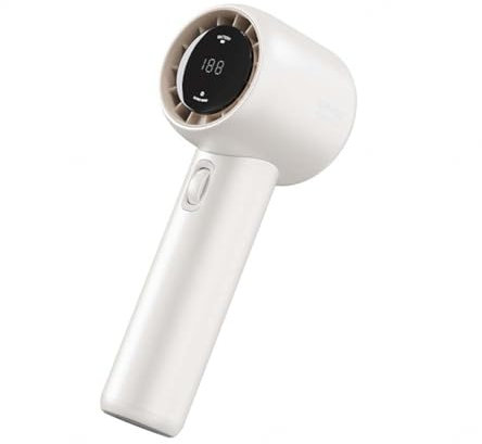 HAZARA Battery Operated Fan 100 Gears, Continuously Variable Speed, Usb Fans 9 Seconds High Wind Speed, Portable Hand Held Fan Travel Essentials,White